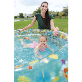 Basen ogrodowy dla dzieci 170x53cm Tropical BESTWAY + Łatka naprawcza